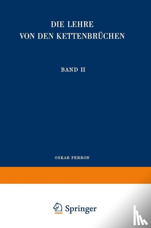 Perron, Oskar - Die Lehre von den Kettenbrüchen