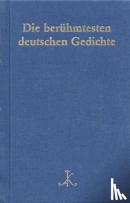  - Die berühmtesten deutschen Gedichte