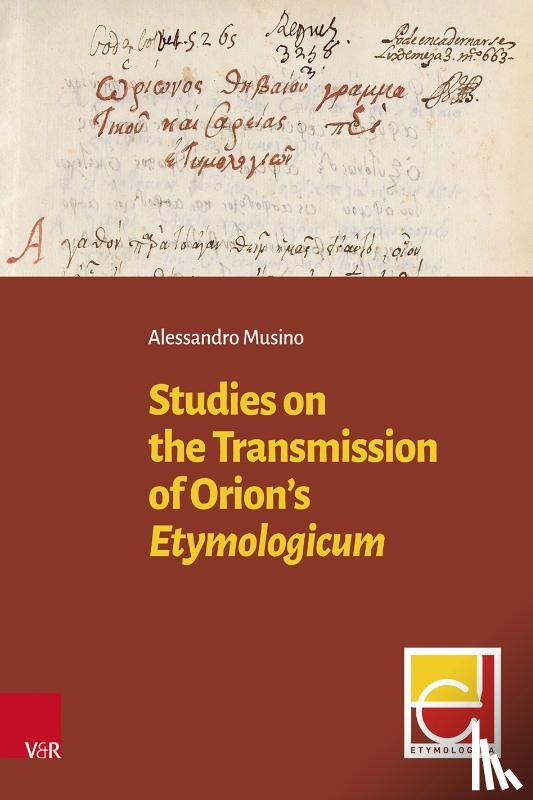 Musino, Alessandro - Studies on the Transmission of Orion's Etymologicum
