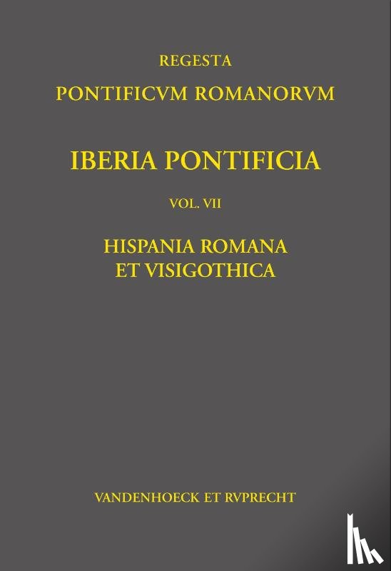 Knie, Katharina, Panzram, Sabine - Iberia Pontificia. Vol. VII