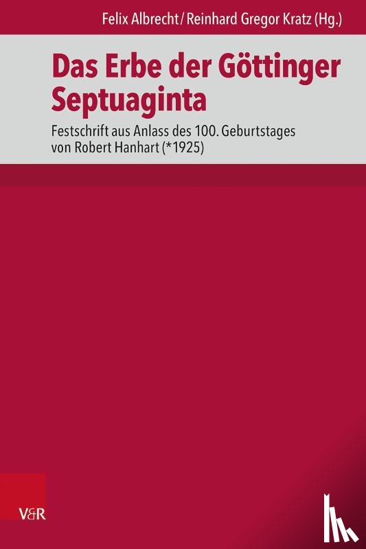  - Das Erbe der Göttinger Septuaginta