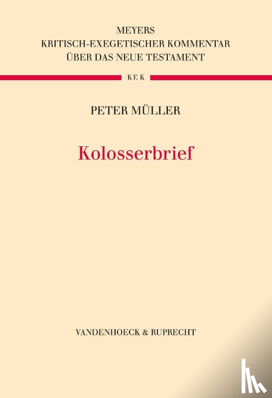 Müller, Peter - Kolosserbrief