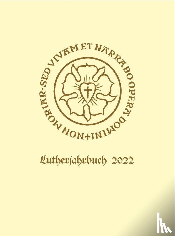  - Lutherjahrbuch 89. Jahrgang 2022