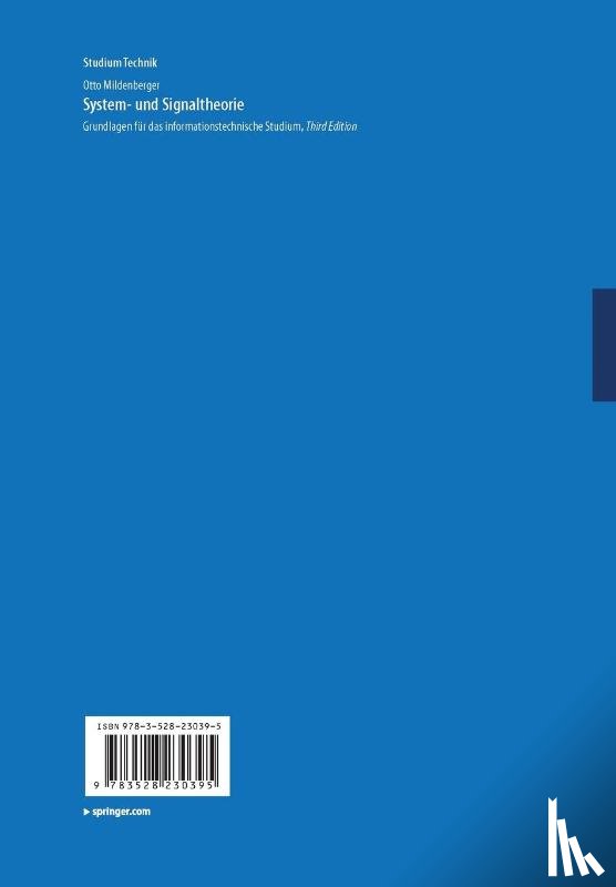 Otto Mildenberger - System- Und Signaltheorie