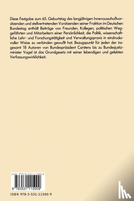 Jurgen Jekewitz - Politik ALS Gelebte Verfassung