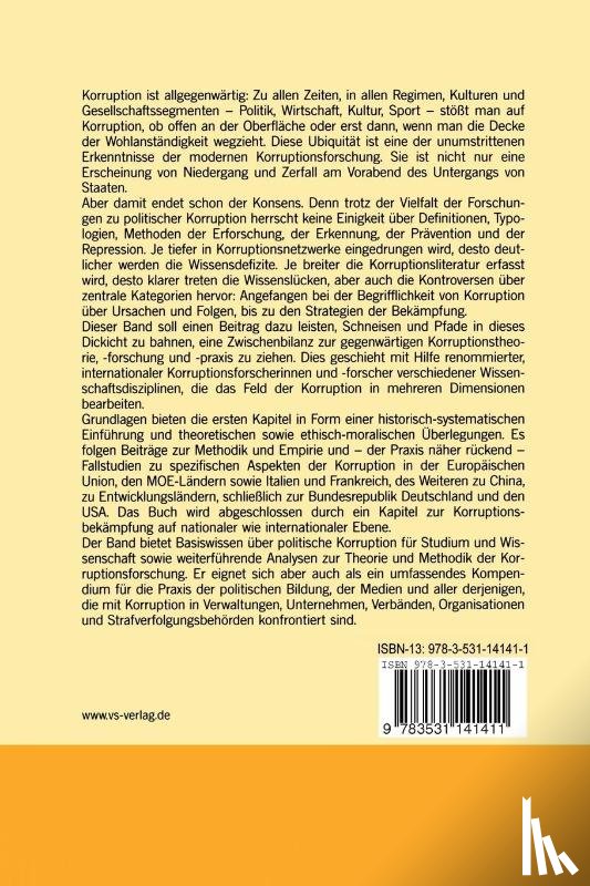 Ulrich Von Alemann - Dimensionen Politischer Korruption