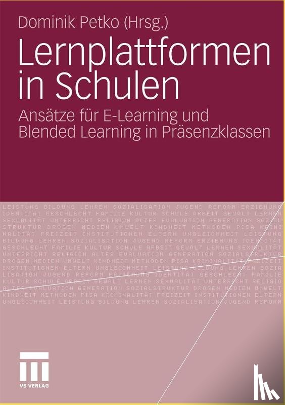 Dominik Petko - Lernplattformen in Schulen