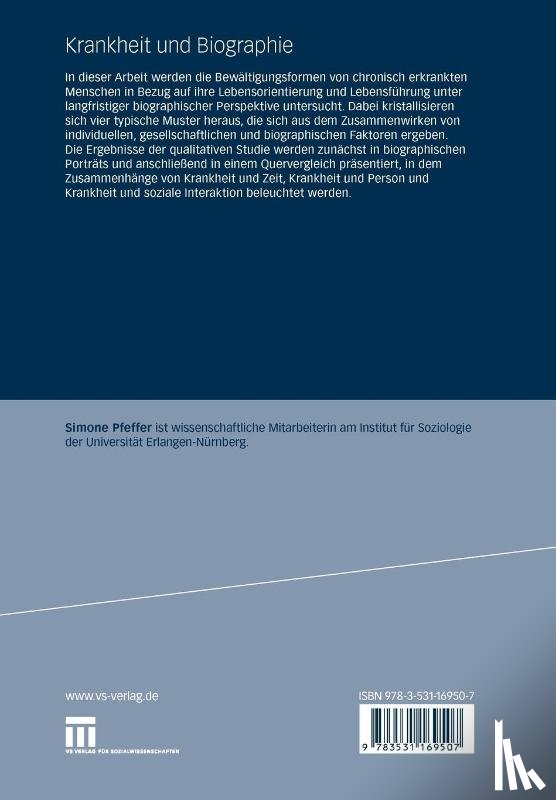 Simone Pfeffer - Krankheit Und Biographie