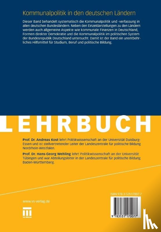  - Kommunalpolitik in den deutschen Landern
