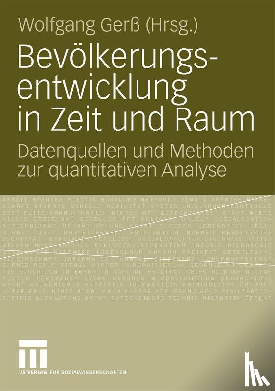 Wolfgang Gerss - Bevoelkerungsentwicklung in Zeit Und Raum