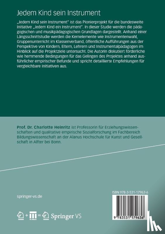 Charlotte Heinritz - Jedem Kind Sein Instrument