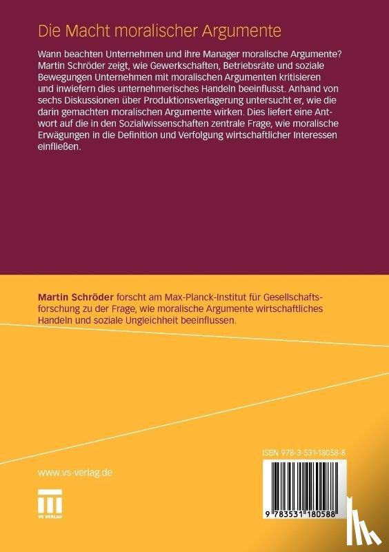 Martin Schroeder - Die Macht Moralischer Argumente