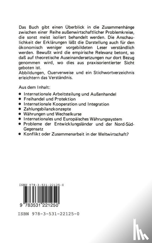 Jorn Altmann - Internationale Wirtschaftsbeziehungen