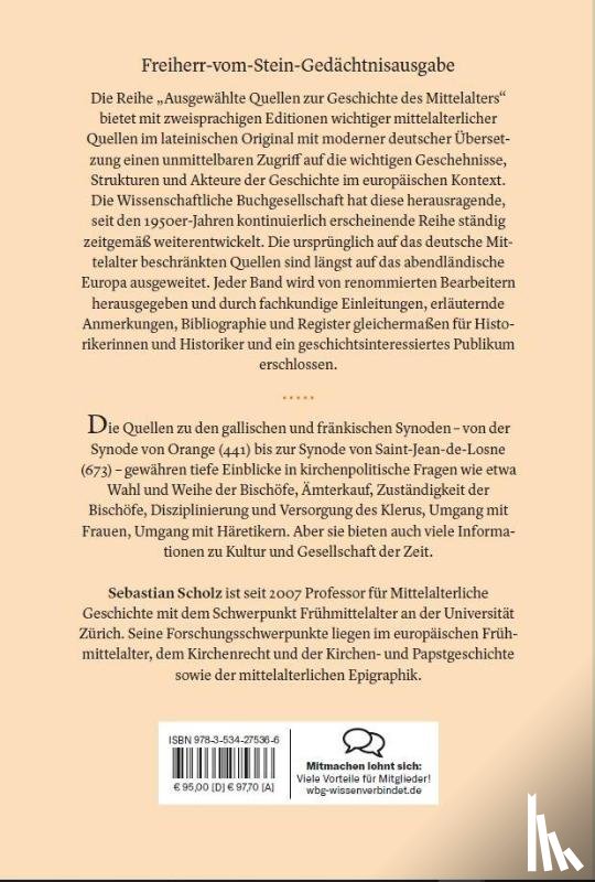  - Ausgewählte Synoden Galliens und des merowingischen Frankenreichs