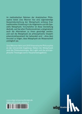 Meixner, Uwe - Metaphysik ohne Vorurteile