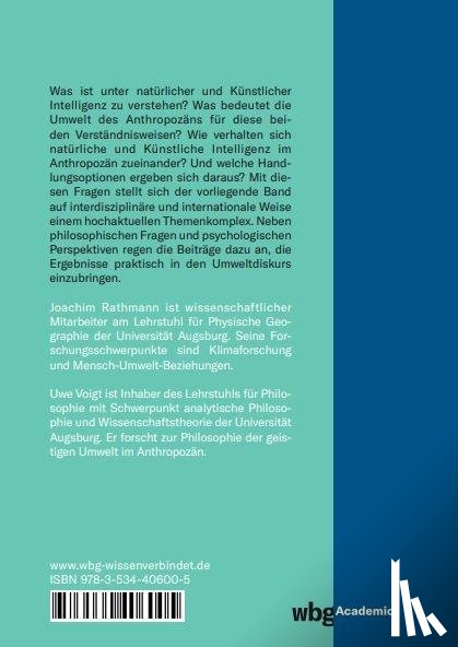  - Natürliche und Künstliche Intelligenz im Anthropozän