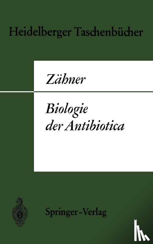 H Zahner - Biologie Der Antibiotica
