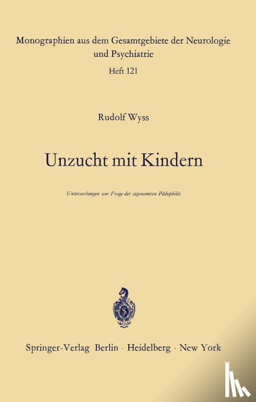 R. Wyss - Unzucht mit Kindern