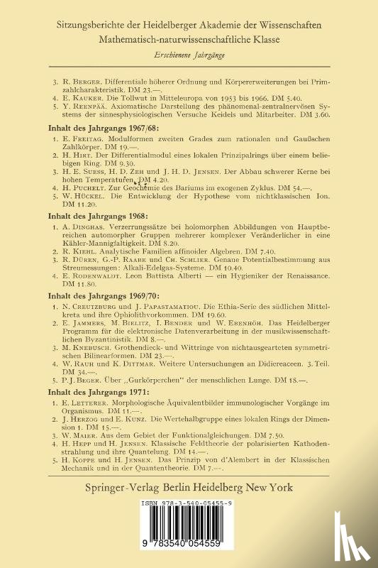 Koppe, Heinz, Jensen, Hans - Das Prinzip von d'Alembert in der Klassischen Mechanik und in der Quantentheorie