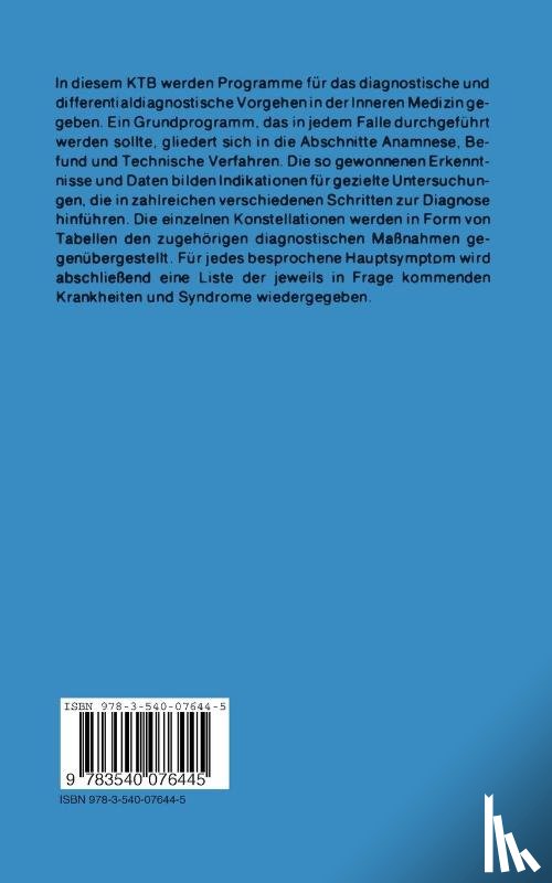 Marx, H. - Marx, H: Differentialdiagnostische Leitprogramme in der Inne