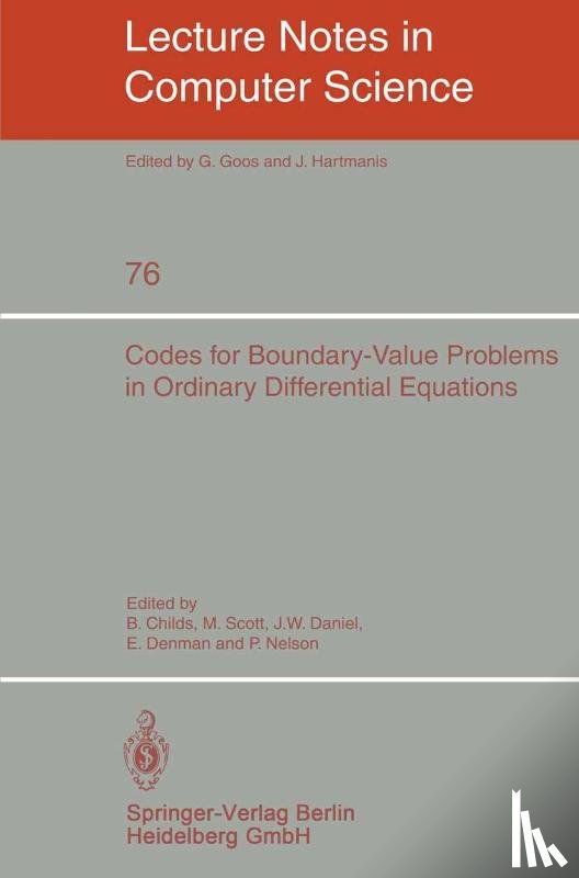  - Codes for Boundary-Value Problems in Ordinary Differential Equations