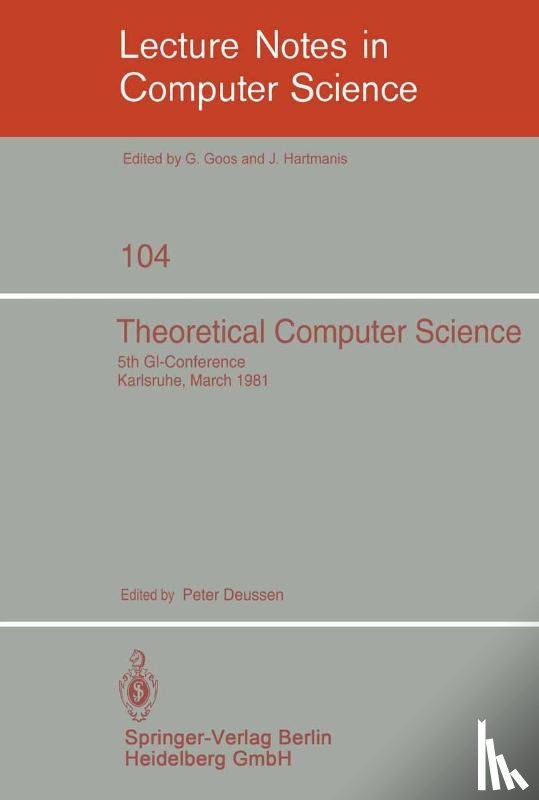 P. Deussen - Theoretical Computer Science