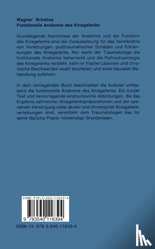 Schabus, R., Wagner, M. - Funktionelle Anatomie des Kniegelenks