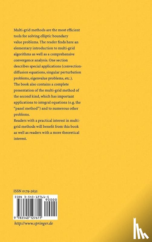 Hackbusch, Wolfgang - Multi-Grid Methods and Applications