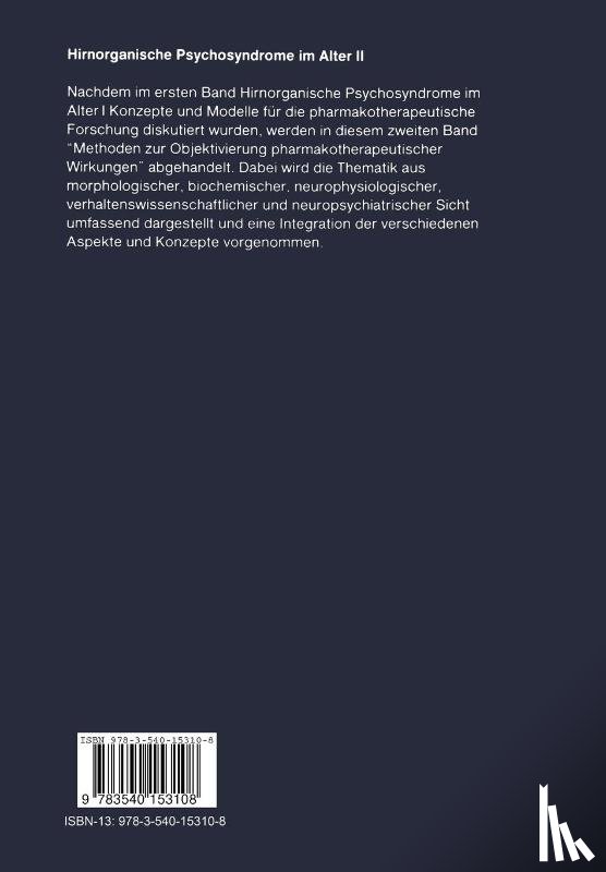  - Hirnorganische Psychosyndrome im Alter II