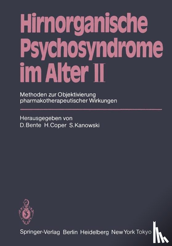  - Hirnorganische Psychosyndrome im Alter II