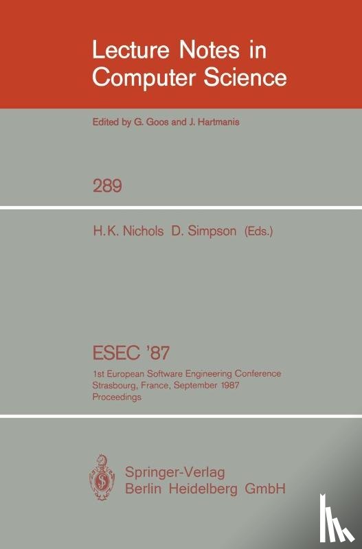  - ESEC '87