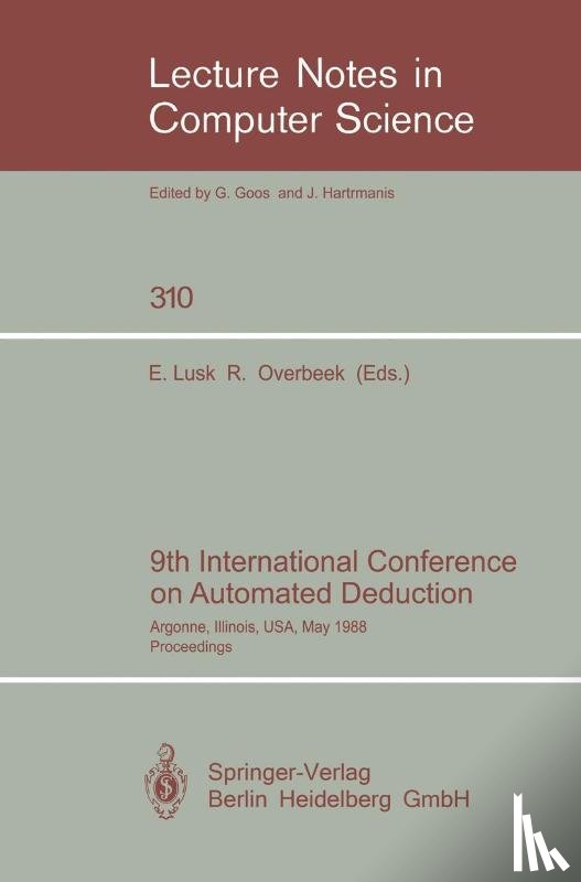  - 9th International Conference on Automated Deduction
