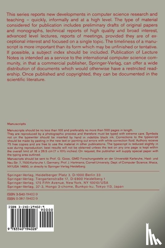  - Uncertainty and Intelligent Systems