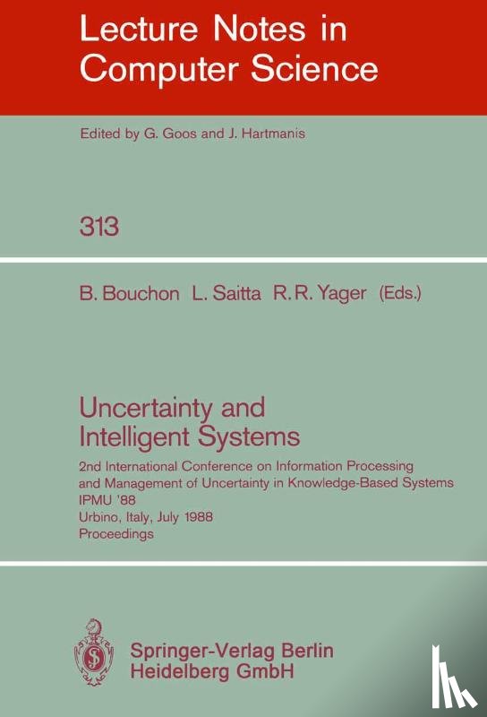  - Uncertainty and Intelligent Systems