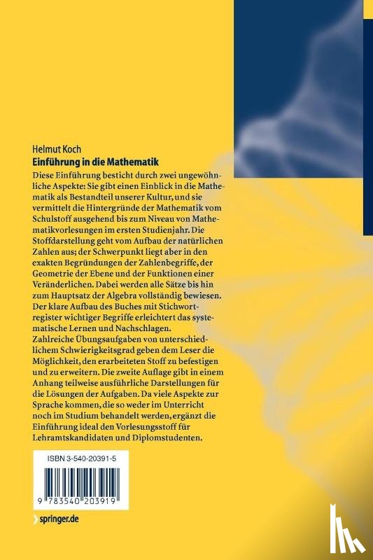 Koch, Helmut - Einführung in die Mathematik