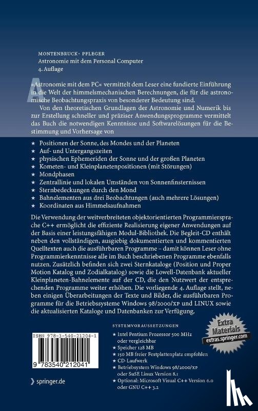Montenbruck, Oliver, Pfleger, Thomas - Astronomie Mit Dem Personal Computer