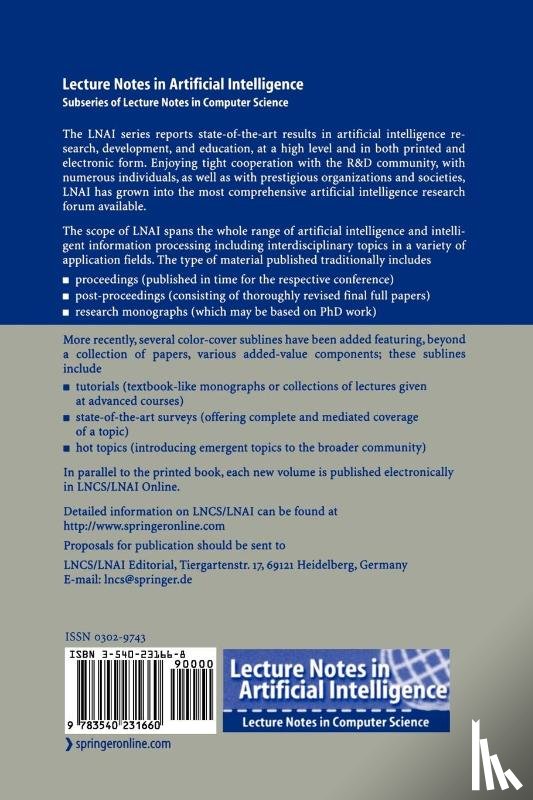  - KI 2004: Advances in Artificial Intelligence