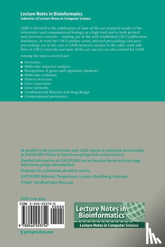  - Computational Methods in Systems Biology