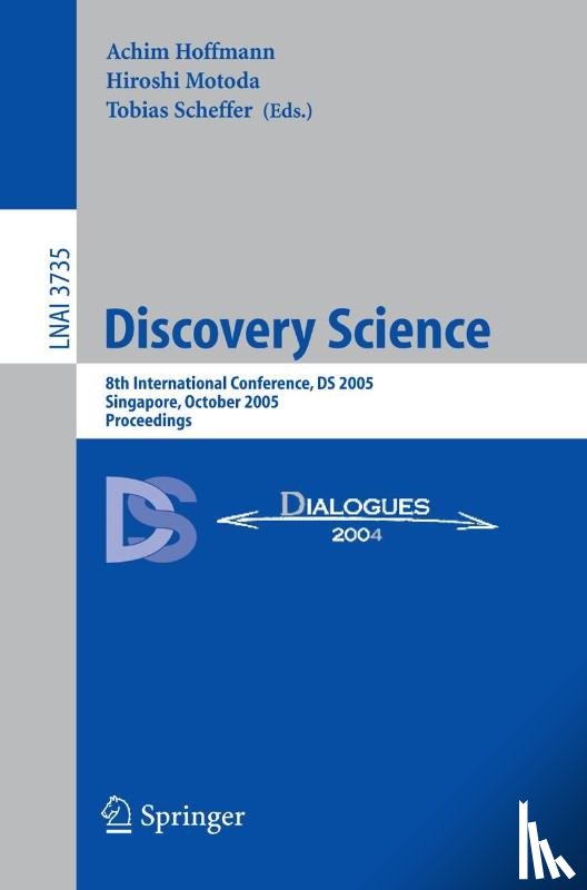 Achim Hoffmann, Hiroshi Motoda, Tobias Scheffer - Discovery Science