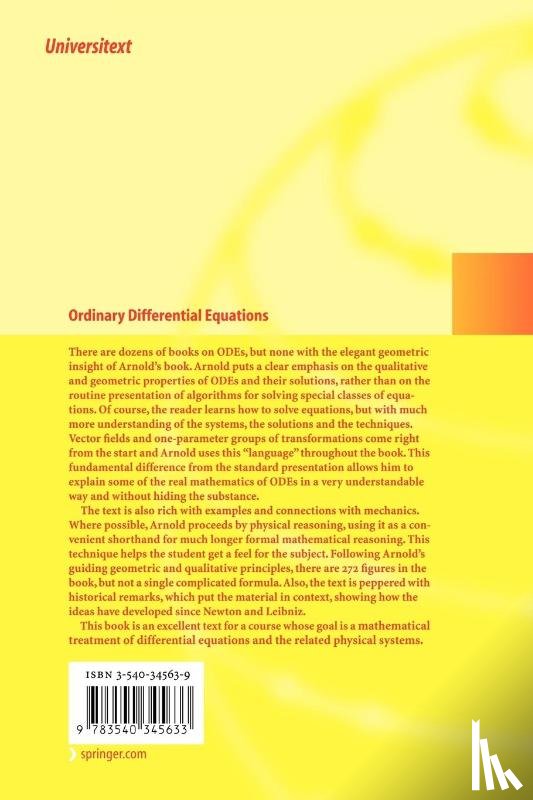 Arnold, Vladimir I. - Ordinary Differential Equations