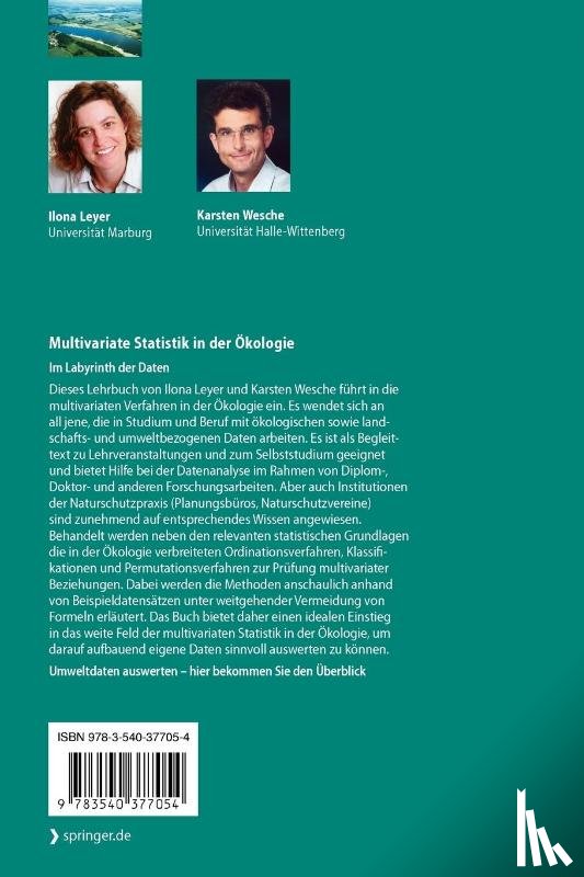 Leyer, Ilona, Wesche, Karsten - Multivariate Statistik in der Ökologie