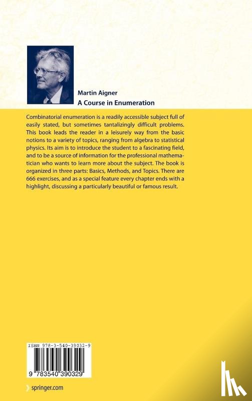 Martin Aigner - A Course in Enumeration