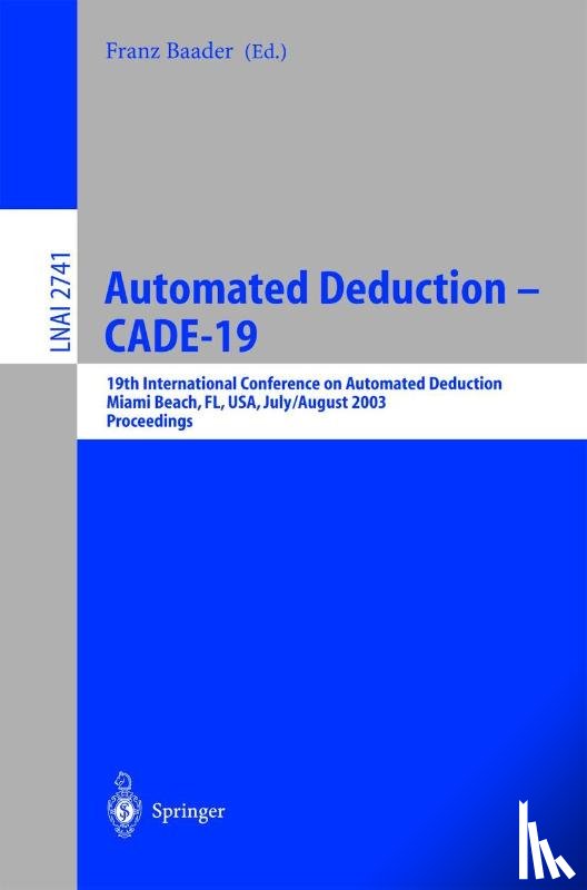 Franz Baader - Automated Deduction - CADE-19