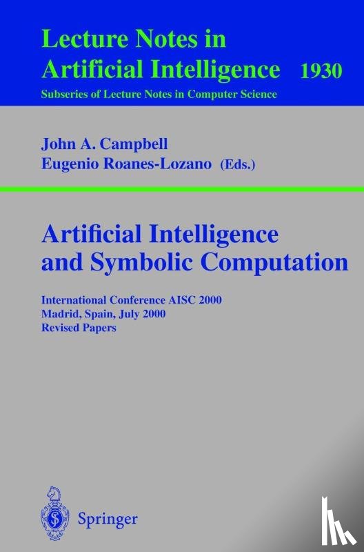  - Artificial Intelligence and Symbolic Computation