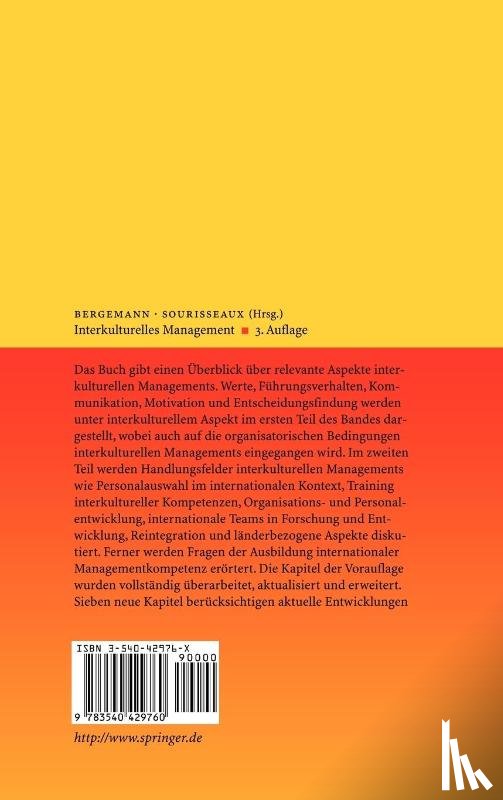 Niels Bergemann, Andreas Sourisseaux - Interkulturelles Management