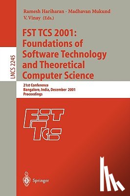 Ramesh Hariharan, Madhavan Mukund, V. Vinay - FST TCS 2001: Foundations of Software Technology and Theoretical Computer Science