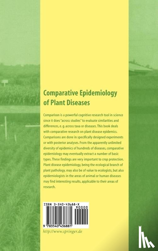 Kranz, Jurgen - Comparative Epidemiology of Plant Diseases