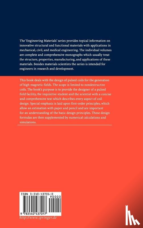 Kratz, Robert, Wyder, Peter - Principles of Pulsed Magnet Design