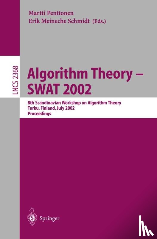  - Algorithm Theory - SWAT 2002