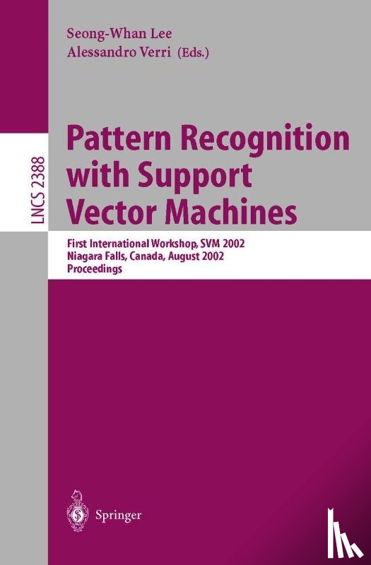 Seong-Whan Lee, Alessandro Verri - Pattern Recognition with Support Vector Machines